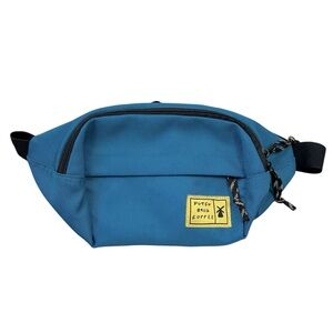 Dutch Bros Coffee Fanny Pack Blue Belt Waist Bag Zipper Pockets Adjustable Bag